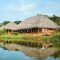 View of an Ayurveda treatment beign done outdoors.