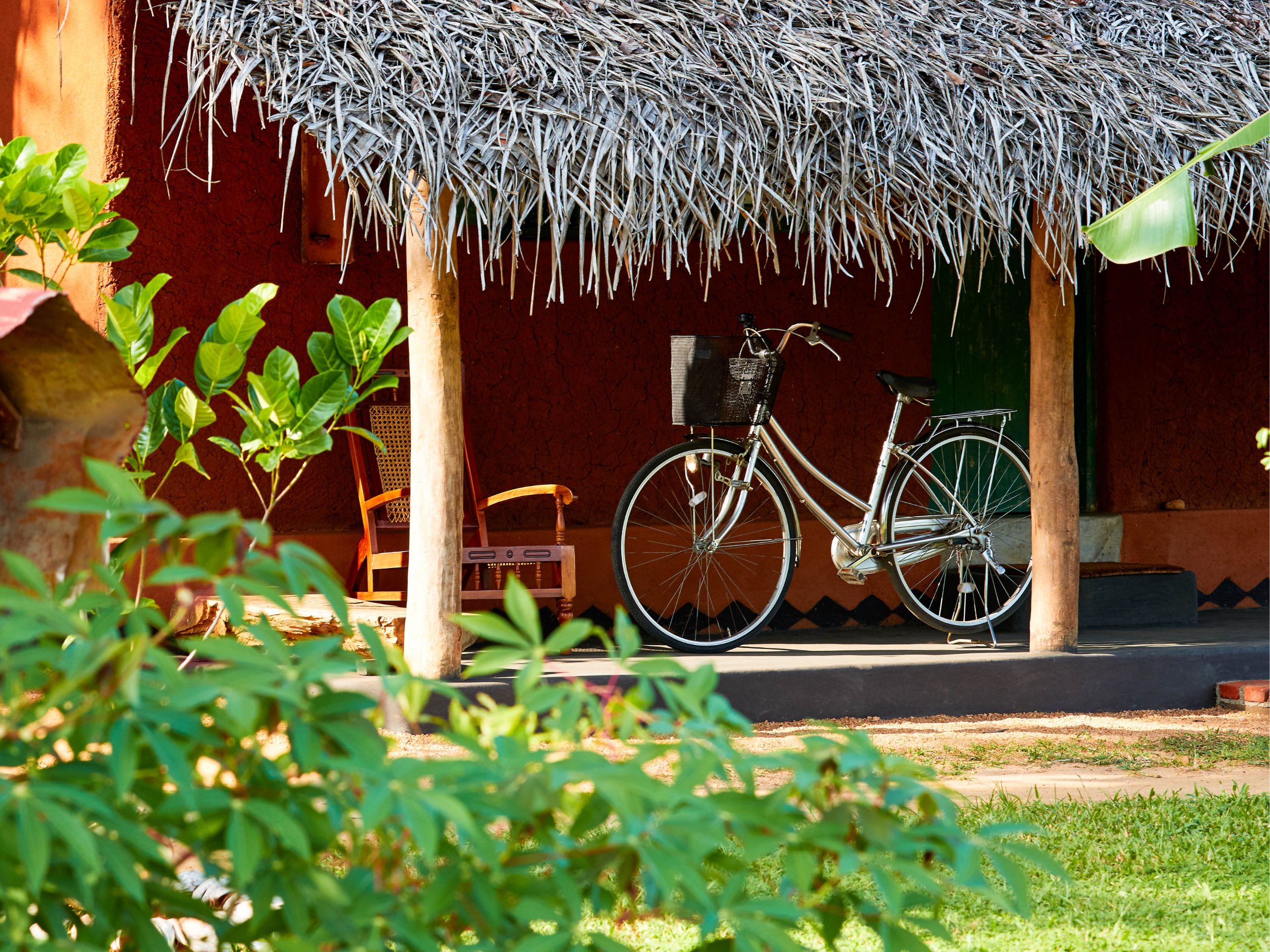the entrance to one of the treatment areas at Amuna Ayurveda and Wellness Retreat
